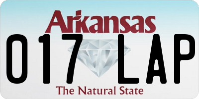 AR license plate 017LAP