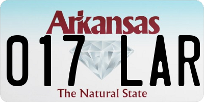 AR license plate 017LAR