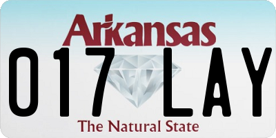 AR license plate 017LAY