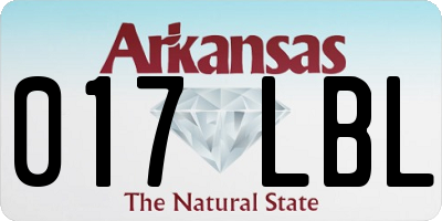 AR license plate 017LBL