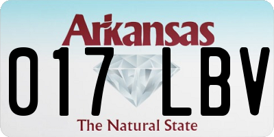 AR license plate 017LBV