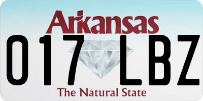 AR license plate 017LBZ