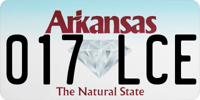 AR license plate 017LCE