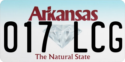 AR license plate 017LCG