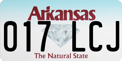 AR license plate 017LCJ