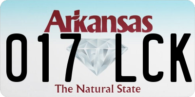 AR license plate 017LCK