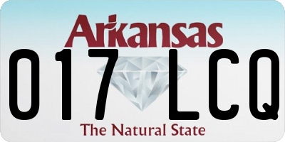 AR license plate 017LCQ