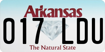 AR license plate 017LDU