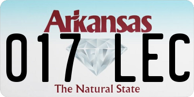 AR license plate 017LEC