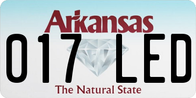 AR license plate 017LED