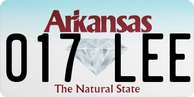 AR license plate 017LEE