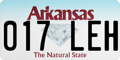 AR license plate 017LEH