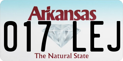 AR license plate 017LEJ