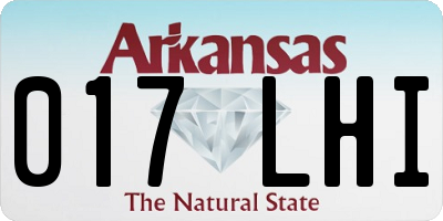 AR license plate 017LHI