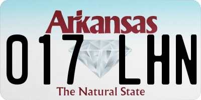 AR license plate 017LHN