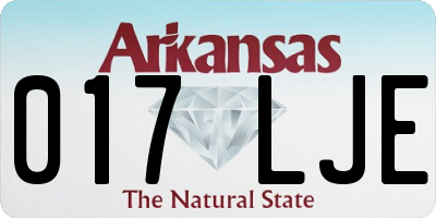 AR license plate 017LJE
