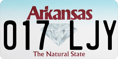 AR license plate 017LJY
