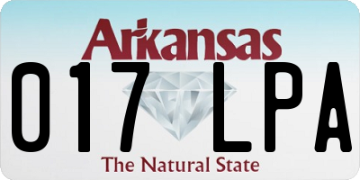 AR license plate 017LPA