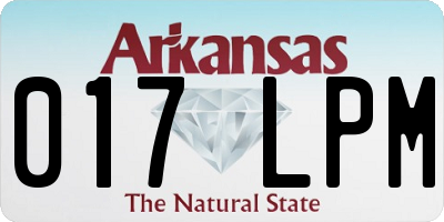 AR license plate 017LPM