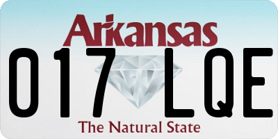 AR license plate 017LQE
