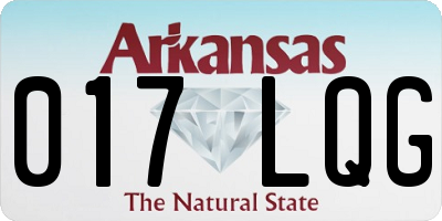 AR license plate 017LQG