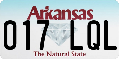 AR license plate 017LQL