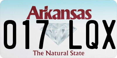 AR license plate 017LQX