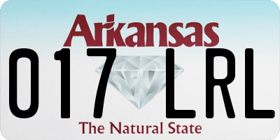 AR license plate 017LRL