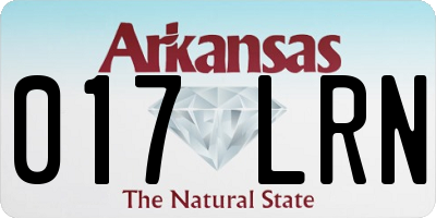 AR license plate 017LRN