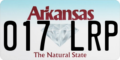 AR license plate 017LRP