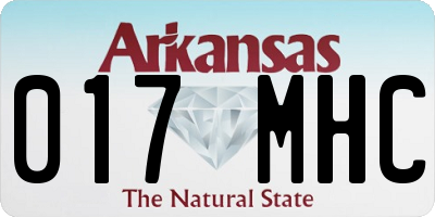 AR license plate 017MHC