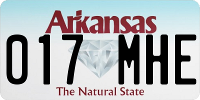 AR license plate 017MHE