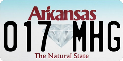 AR license plate 017MHG