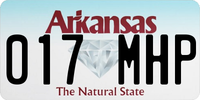 AR license plate 017MHP