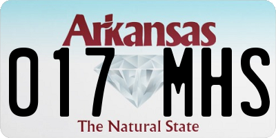 AR license plate 017MHS