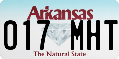 AR license plate 017MHT