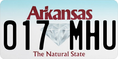 AR license plate 017MHU