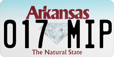 AR license plate 017MIP