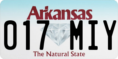 AR license plate 017MIY