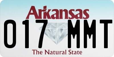 AR license plate 017MMT