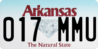 AR license plate 017MMU