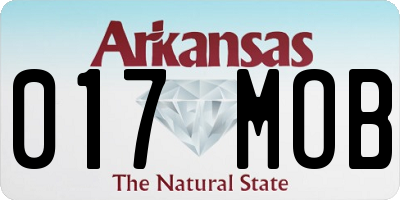 AR license plate 017MOB
