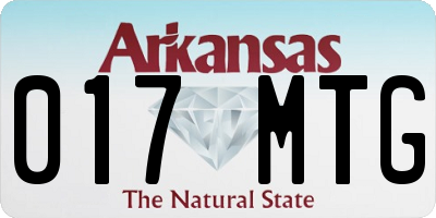 AR license plate 017MTG