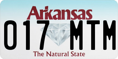 AR license plate 017MTM