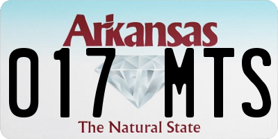 AR license plate 017MTS