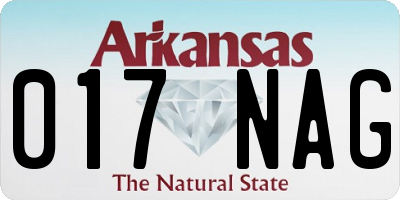 AR license plate 017NAG