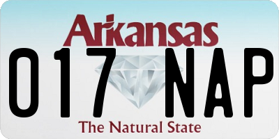 AR license plate 017NAP
