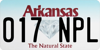 AR license plate 017NPL