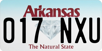 AR license plate 017NXU