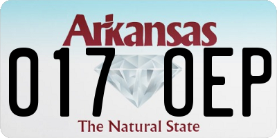 AR license plate 017OEP